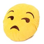 Lonely Smiley Cushion looking with Side Eyes
